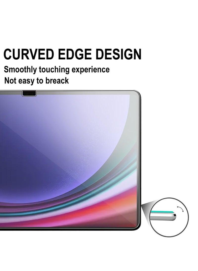 DUSALA Tempered Glass Screen Protector for Samsung Galaxy Tab S9 FE Plus 12.4inch 9H Hardness HD Anti-Scratch Tempered Glass Film Bubble Free High Touch Sensitivity Screen Protector - Image 5