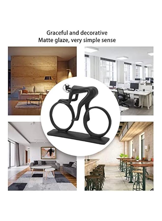 Bike Sculpture Metal Figurine Bicycle Decoration Art Statue Home Office Hobby Sports Enthusiast Ornament - Image 4