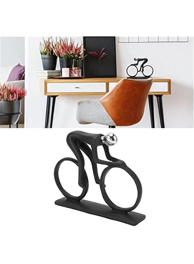 Bike Sculpture Metal Figurine Bicycle Decoration Art Statue Home Office Hobby Sports Enthusiast Ornament - Image 3