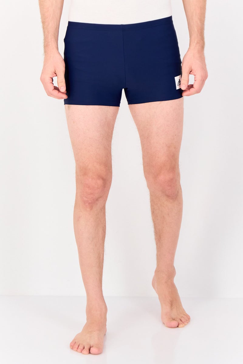 Adidas Men Brand Logo Swim Trunks, Navy  - Image 1