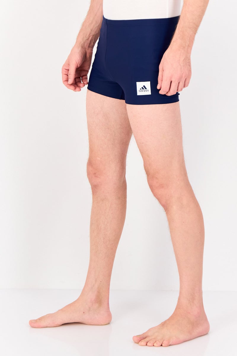 Adidas Men Brand Logo Swim Trunks, Navy  - Image 2