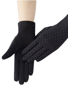 SFMW Pair Women Sun Protective UV Protection Summer Sunblock Touchscreen Gloves for Driving Riding  - Image 2