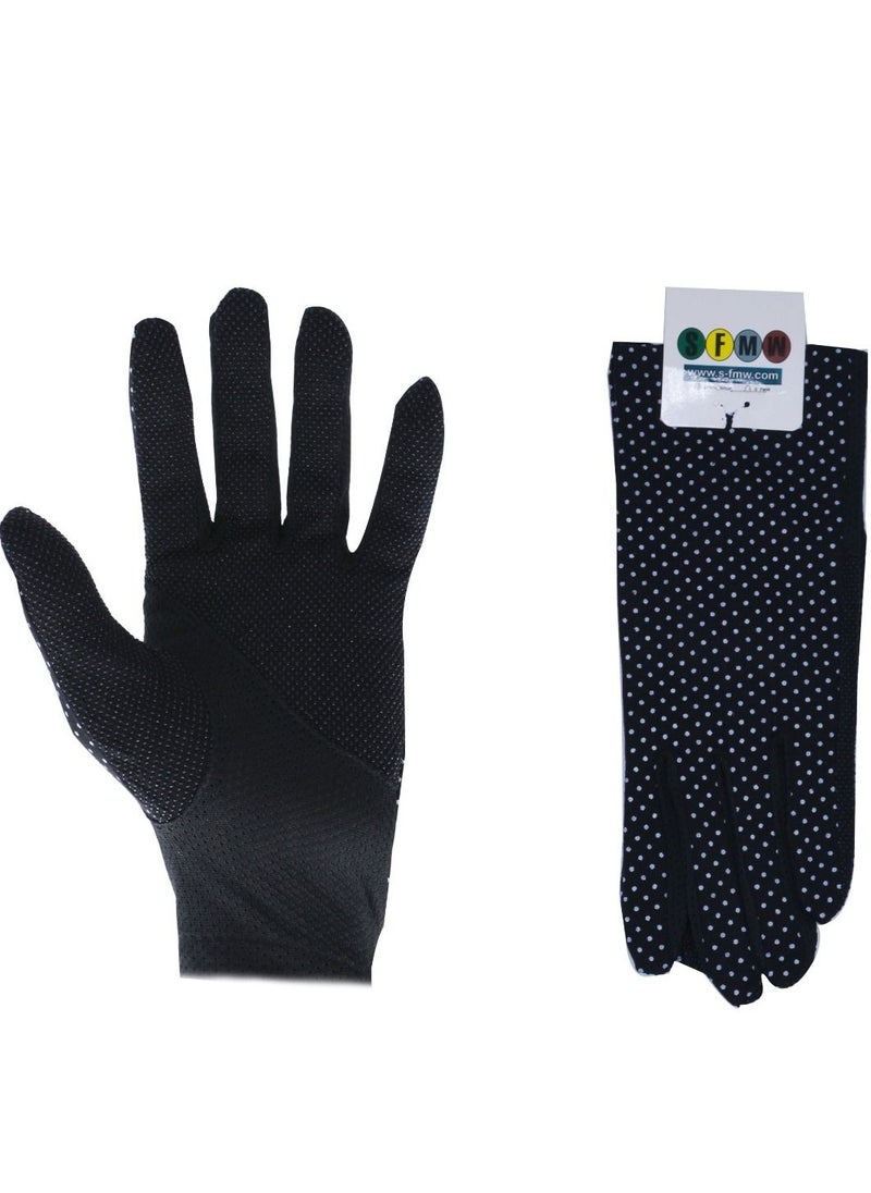 SFMW Pair Women Sun Protective UV Protection Summer Sunblock Touchscreen Gloves for Driving Riding  - Image 1