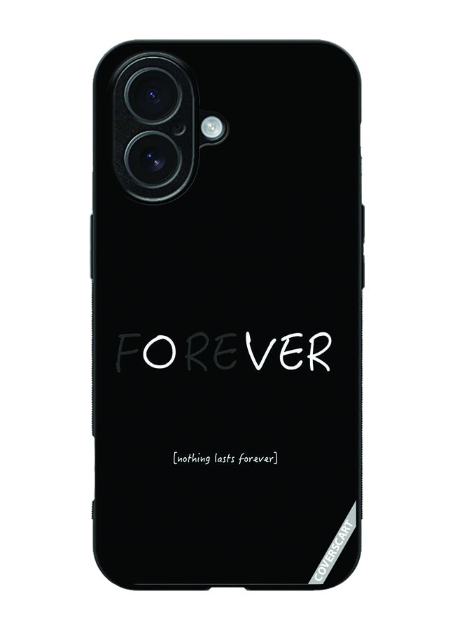 COVERSCART Protective Case Cover For Apple iPhone 17 Forever Design Black