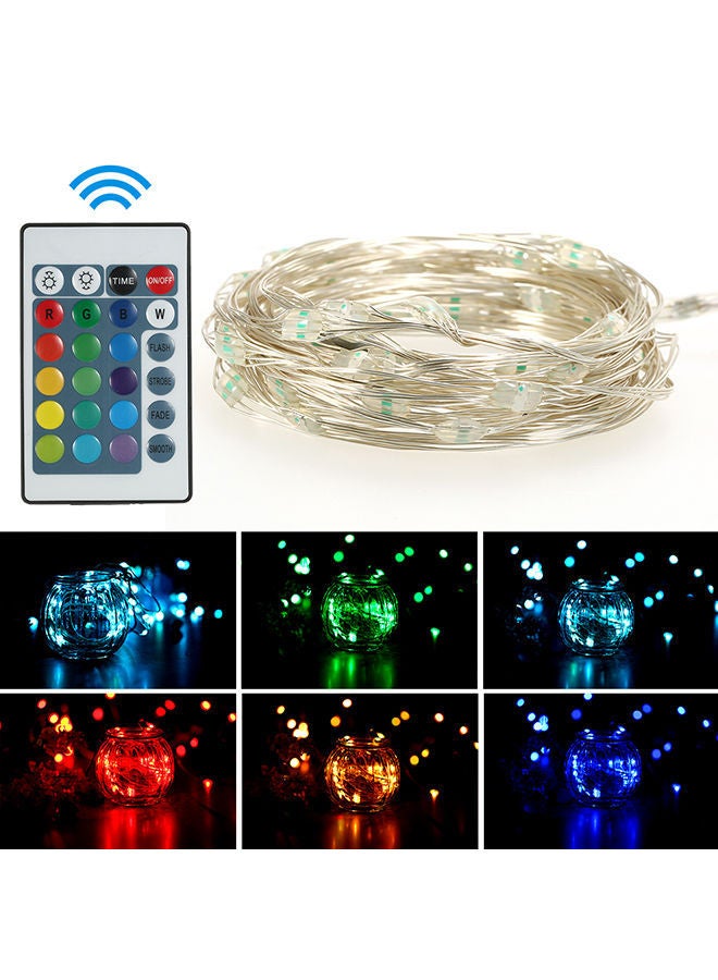 NIBEMINENT 50 LEDS String Lights Red/Green/Blue 13.50x3x9.20centimeter - Image 2