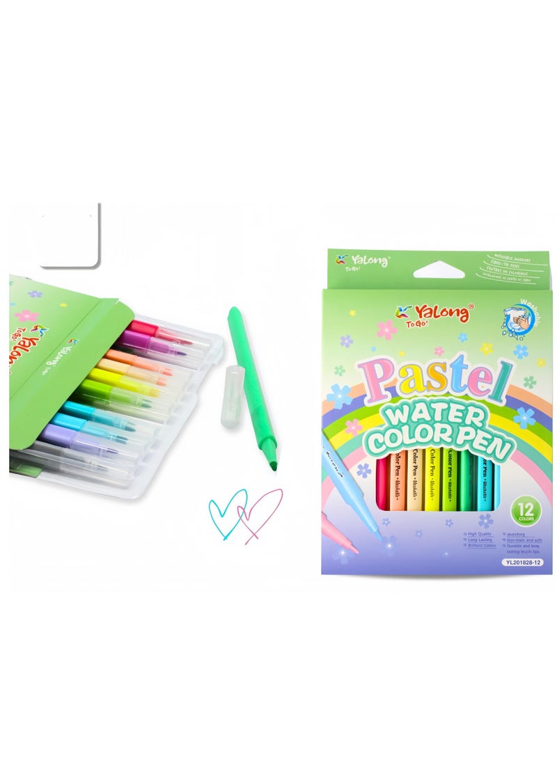 YALONG Yalong-pastel watercolor pen Set of 12 color 