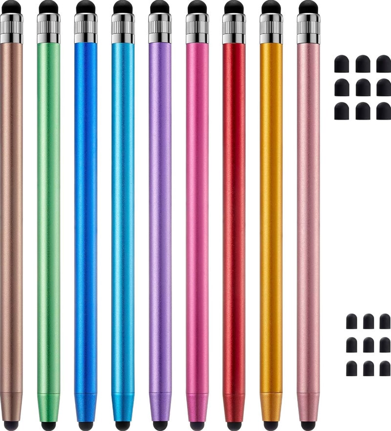 تشاو كيو قلم Stylus للشاشات التي تعمل باللمس، من ، 9 قطع عالية الحساسية والدقة، مناسبة لأجهزة iPad وiPhone وAndroid وجميع أنواع الشاشات التي تعمل باللمس. - Image 1