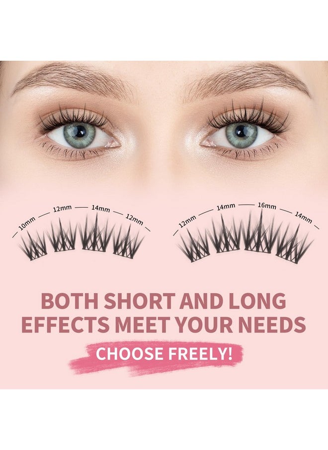 MLEN DIARY - MLEN DIARY Lash Cluster DIY Eyelash Extensions 100 Clusters Lashes 10-16mm D Curl Mega Wispy Volume Individual Lashes Eyelash Clusters Extensions DIY at Home - Image 1