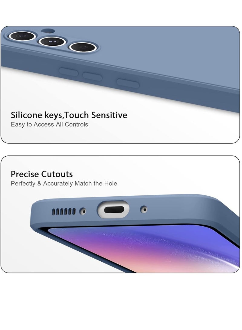 ELTRAZONE Soft Silicone Cases for Samsung Galaxy A54 5G 6.4-Inch,[Military Grade Drop Protection] [Anti-Scratch Microfiber Lining] Shockproof Slim Cover for Samsung Galaxy A54 (Light Grey) - Image 3