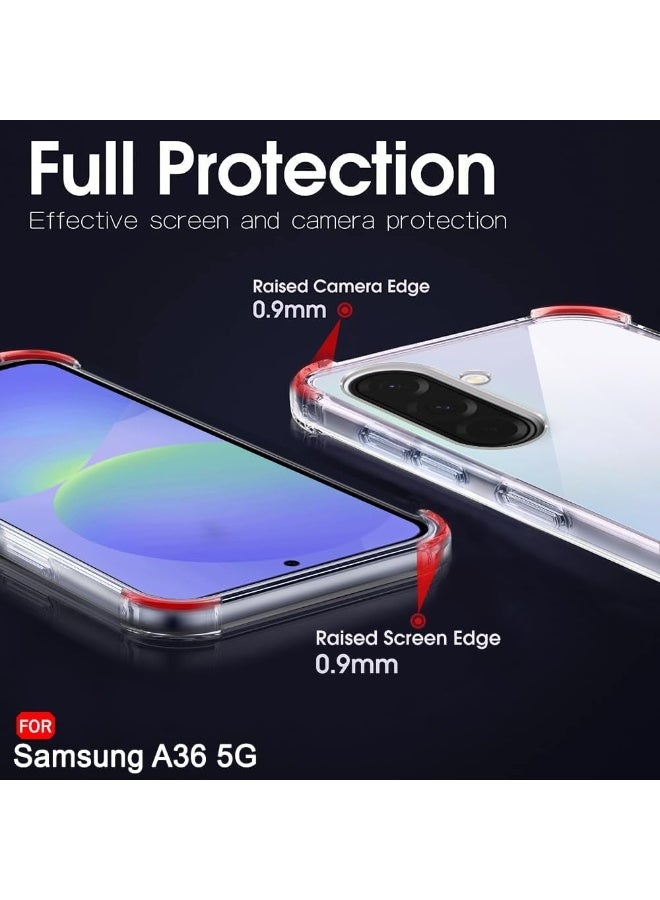 موز Back Cover for Samsung Galaxy A36 5G Transparent Mobile Back Case Shock Proof Design Camera Edges Protection Crystal Clear Phone Case Silicon Soft TPU and Flexible (Samsung Galaxy A36 5G) - Image 4