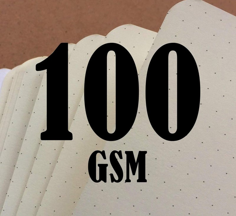 FACTOR NOTES دفتر: 100 جرام ورق طبيعي ظل يوميات، A5، 144 صفحة (ME، عادي) - Image 2