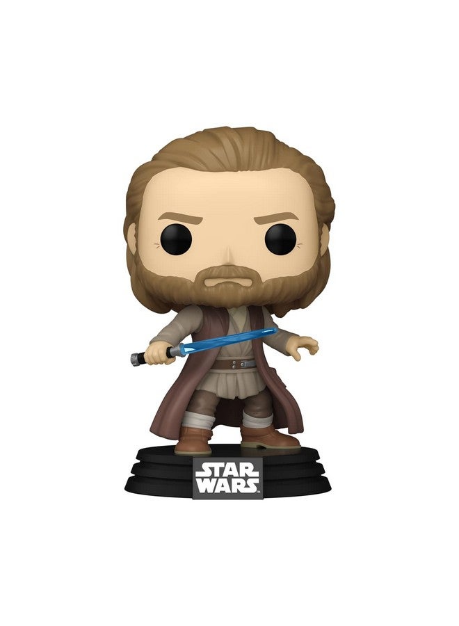 Funko POP! Vinyl: OBI-Wan Kenobi Battle Pose - Jasper - Star Wars - Collectable Vinyl Figure - Gift Idea - Official Merchandise - for Kids & Adults - TV Fans - Model Figure for Collectors and Display - Image 1