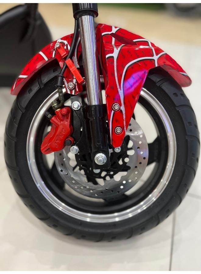 Crony دراجة نارية كهربائية جديدة X1 من هارلي سيتي كوكو دراجة نارية كهربائية بإطارات سميكة دراجات هارلي الكهربائية | باللون الأخضر - Image 5