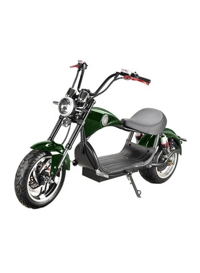 Crony دراجة نارية كهربائية جديدة X1 من هارلي سيتي كوكو دراجة نارية كهربائية بإطارات سميكة دراجات هارلي الكهربائية | باللون الأخضر - Image 1