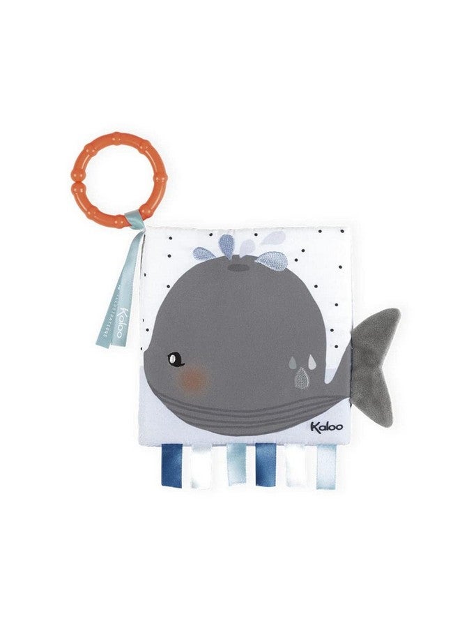 Kaloo كالoo كتاب الأنشطة الحزين الحوت - أول كتاب لي مع صفحات قماش ناعمة وأشكال ملموسة - تعلم عن المشاعر للأعمار من 0 وما فوق - Image 1