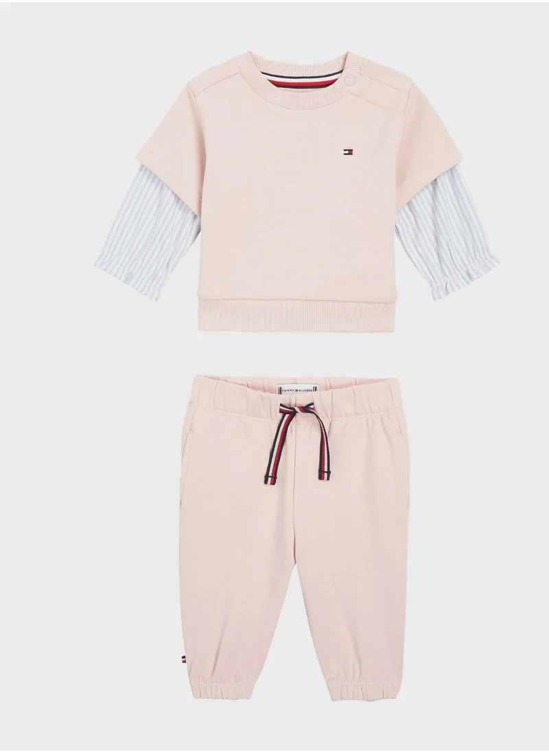 TOMMY HILFIGER Kids T-Shirt And Sweatpant Set