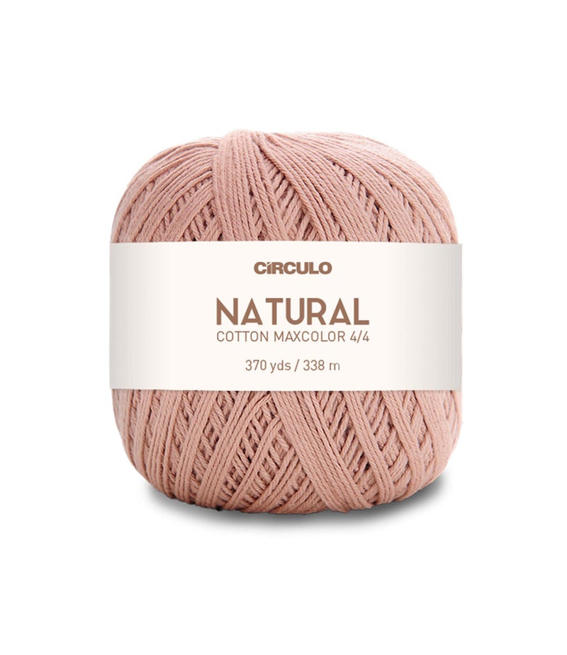 CÃRCULO Natural Cotton Maxcolor 4/4 by Círculo – 100% Brazilian Virgin Cotton (Pack of 1 Ball) – 369 yds, 7 oz – DK (7389) - Image 1