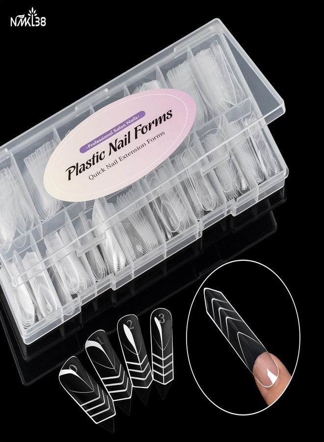 NMKL38 150PCS Dual Nail Forms 15 Sizes Extension Poly Nail Gel Full Cover - Image 2