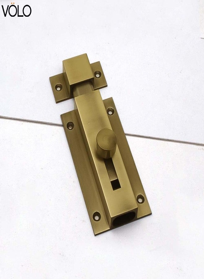 VOLO Zinc 5 Inch Antique Finish Heavy Duty Door Security Key Lock For Bathroom/Balcony Door. - Image 5