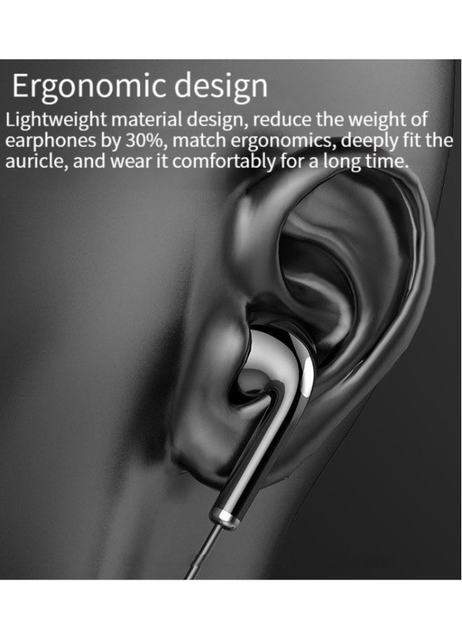 New Wireless Bluetooth Sports Headphones Digital Display Hanging Neck High-Capacity Ultra-Long Battery Life Bluetooth Headphones (Black) - Image 2