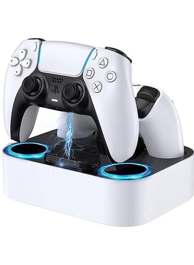 PS5 Charging Station, PS5 Controller Fast Charging Dock with Safety Chip Protection & LED Indicator, Dual Controller Chargering Station for Playstation 5 Console - Image 1