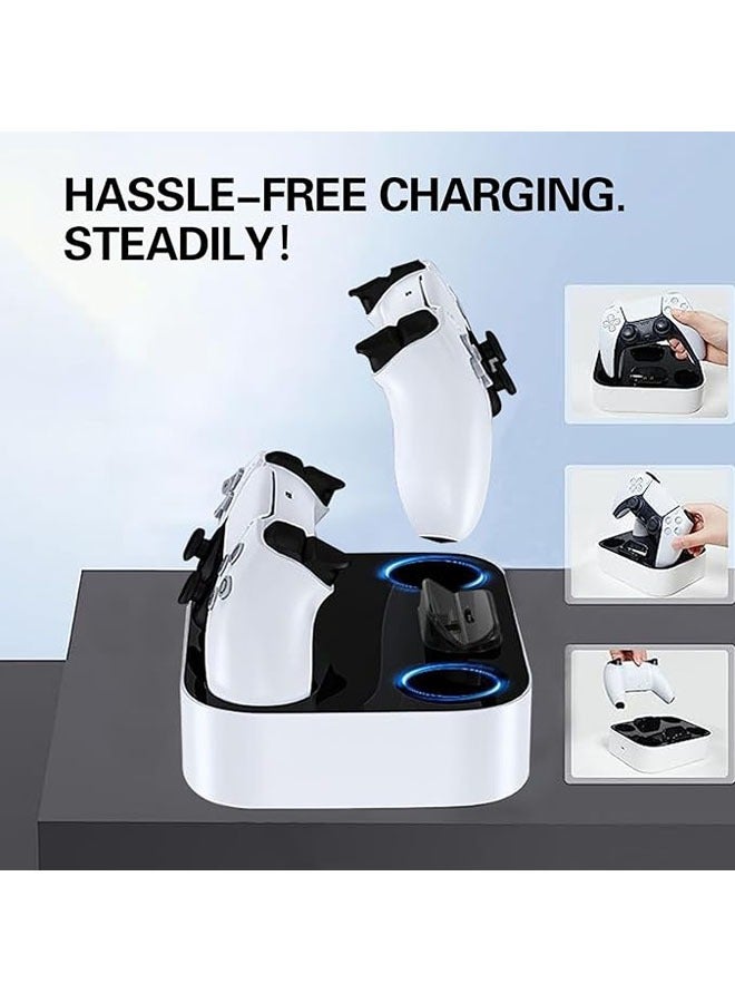 PS5 Charging Station, PS5 Controller Fast Charging Dock with Safety Chip Protection & LED Indicator, Dual Controller Chargering Station for Playstation 5 Console - Image 4