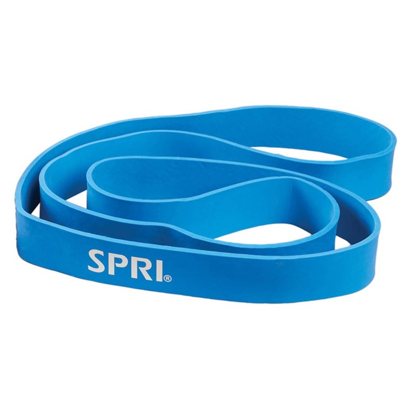 شريط مقاومة SPRI Superbands لتمارين السحب المساعدة للياقة البدنية وتقوية العضلات وأدوات مرنة للمرونة والقدرة على التحمل والتوازن 175 أزرق