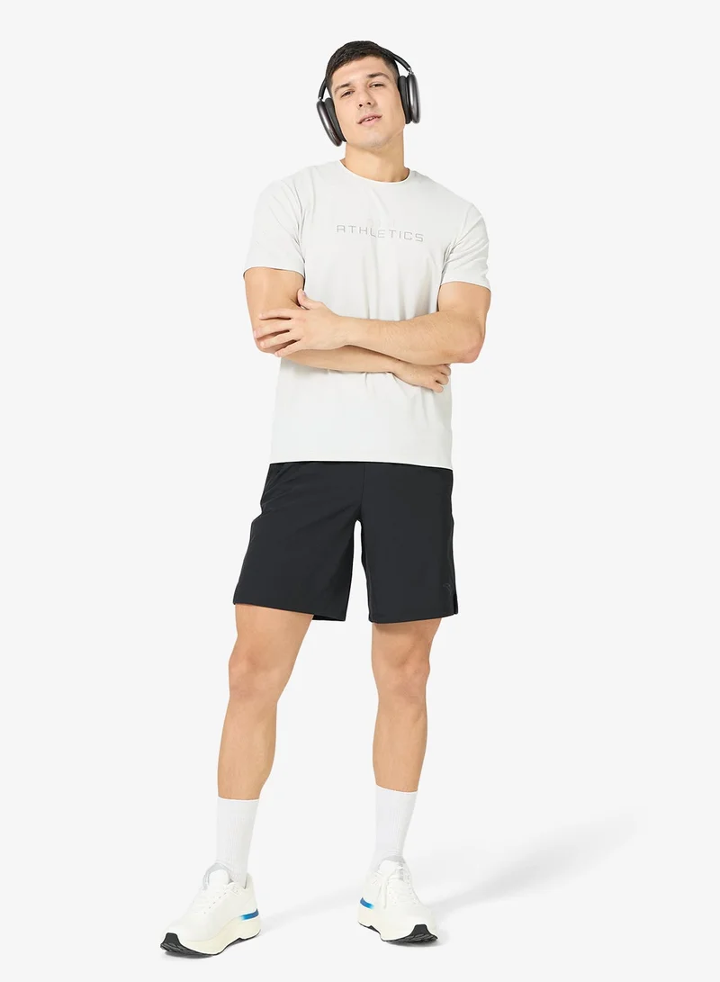 Anta L.Grey Men’s Quick-Dry Training Tee & Breathable Sports T-Shirt for Men | Best Price UAE
