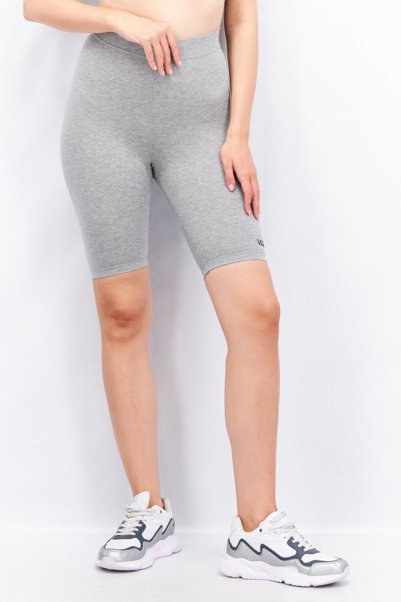 VANS شورتات ليغينغز نسائية سادة، رمادي فاتح - Image 1