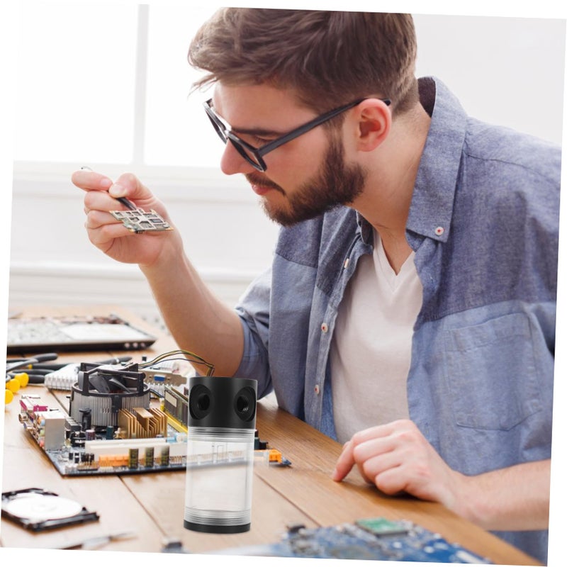 Transparent Water Cooling Reservoir Tank with Stopper Easy Installation for PC - Image 5