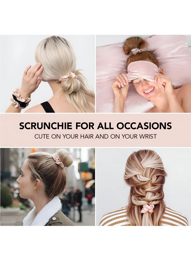 STRAW&WEAVE Satin & Silk Scrunchies for Girls & Women | Multi Color | Hair Accessories & Gifts - Image 5