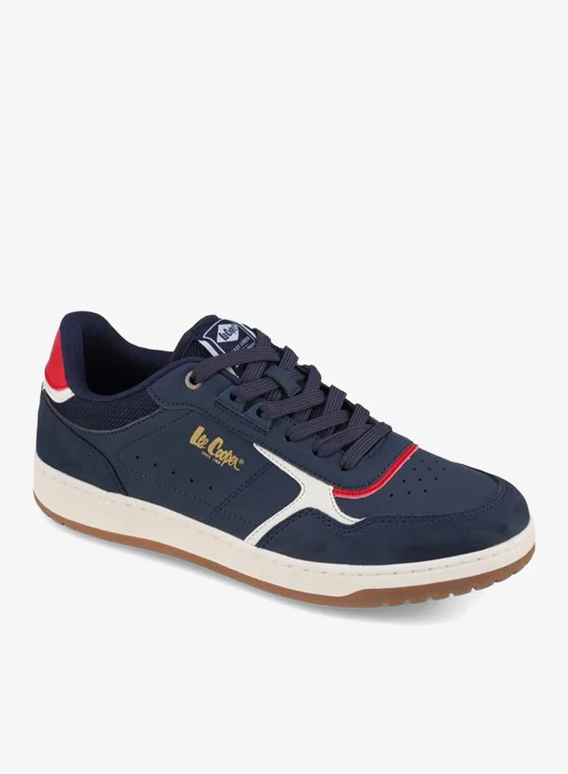 لي كوبر Men Panelled Lace-Up Ankle Sneakers
