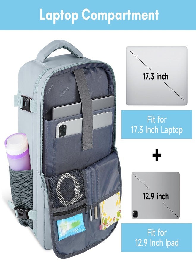 Taygeer Carry On Backpack, 40l Travel Backpack for Women Airline Approved, Cute Underseat Personal Item Travel Bag With Shoe Compartment, Casual Daypack Gifts for Friend Hiking Outdoor Weekend,Blue - Image 5