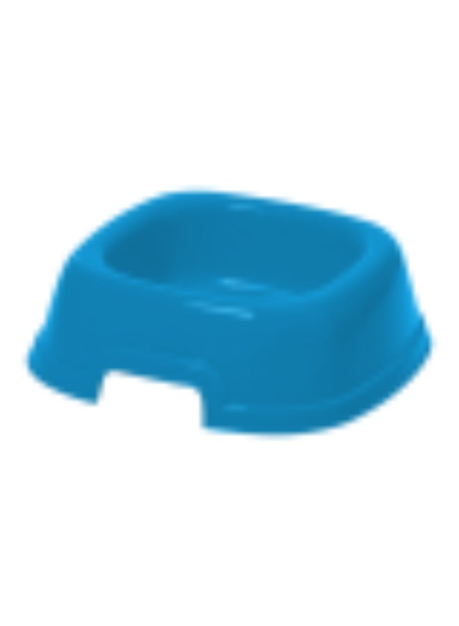 Geoplast Georplast Large Square Pet Bowl Blue 26x26x8.5 cm for Dogs & Cats – Durable Non-Toxic Plastic Feeding Bowl - Image 1