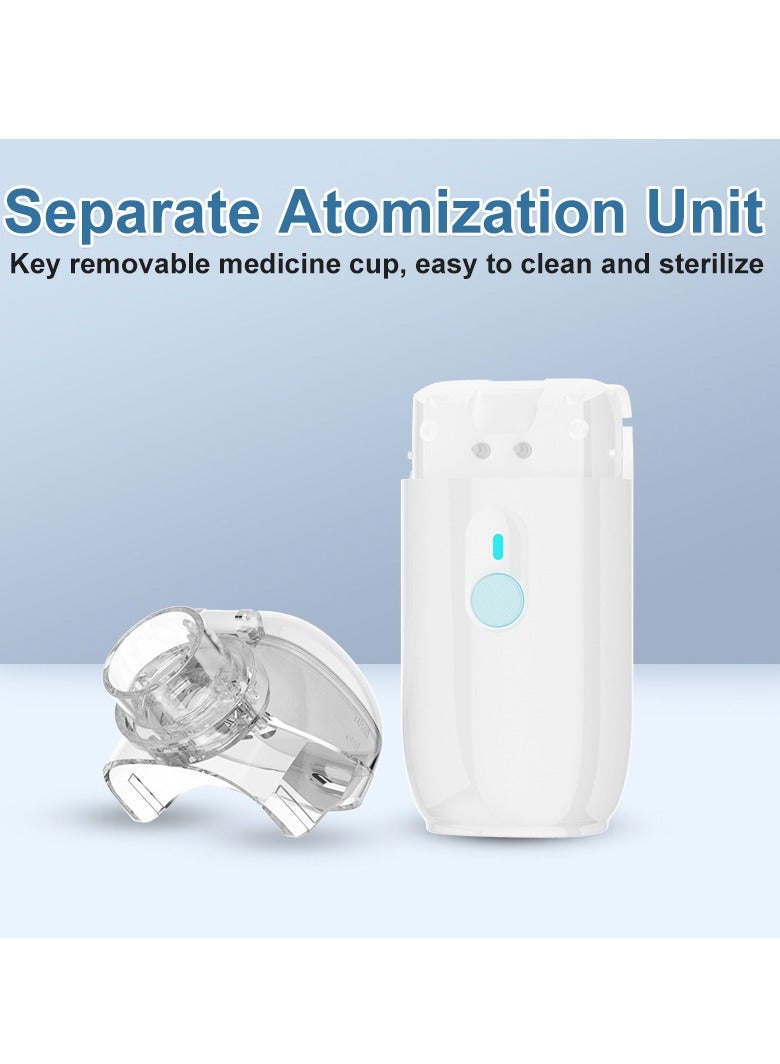 Joyelink Portable Nebulizer Machine for Adults Kids, USB-C Rechargeable Handheld Nebulizer for Breathing Treatment, 2 Adjustable Modes, Efficiency&Quiet, 3 Masks, Travel and Home Use  - Image 5