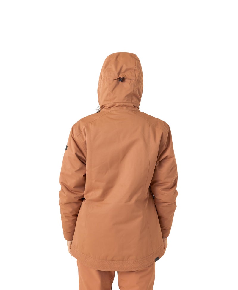 Roxy Women's Billie Jacket – 10K Waterproof Snow Jacket, Tailored Fit, PFAS-Free, Insulated, Russet, Large - Image 4