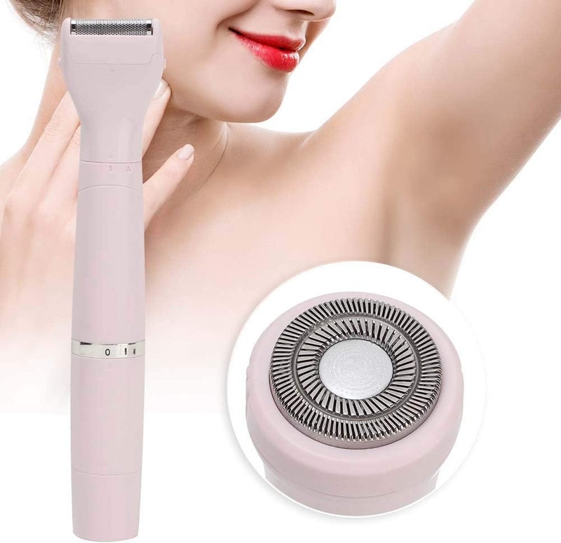 klarako 4 in 1 Electric Shaver for Women,Waterproof Painless Hair Remover kit USB Rechargeable with 4 Detachable Attachments for Trimmer/Nose Hair Trimmer/Body Shaver - Image 1
