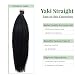 Licoville Light Yaki Tape in Hair Extensions Human Hair - 18 Inch Natural Black Yaki Straight Tape ins Real Human Hair Extensions for Black Women 50grams 20pcs - Image 3