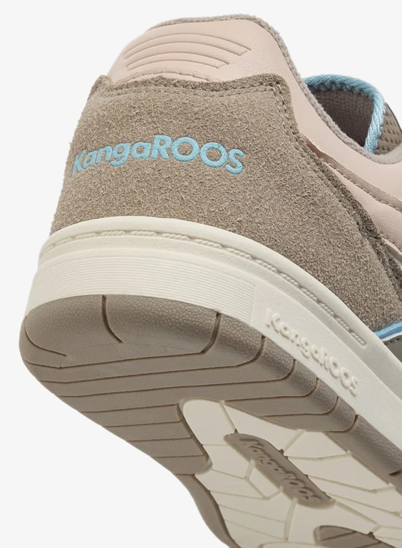 kangaROOS BROWN Girls' Logo Detail Sports Shoes with Hook and Loop Closure for Women | Best Price UAE