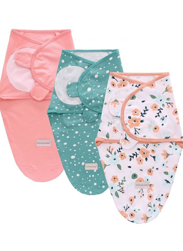 Miracle Baby - Baby Wrapping Swaddle Sleeping Bag Three-piece Set 0 To 3 Months - Image 1