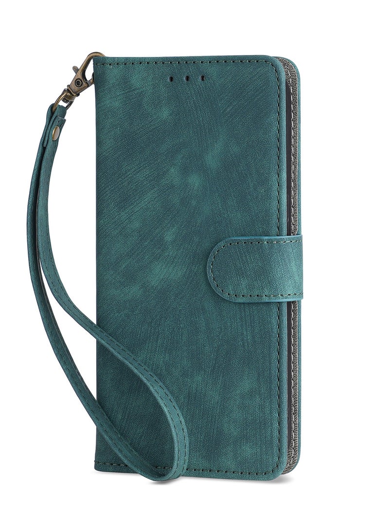 For Honor 400 Lite Flip Cover with Detachable lanyard, PU Leather Full Body Protection Shockproof Flip Mobile Phone Case, RFID Anti-theft Brush Folio Wallet Case  - Image 4