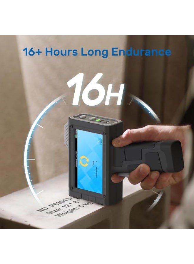 بنتساي BENTSAI BT-HH6205B - Handheld Inkjet Printer with Detachable Battery 16 Hours Long Resistance for Logo, Barcode, Barcode, Text Number, Printing on - Image 3