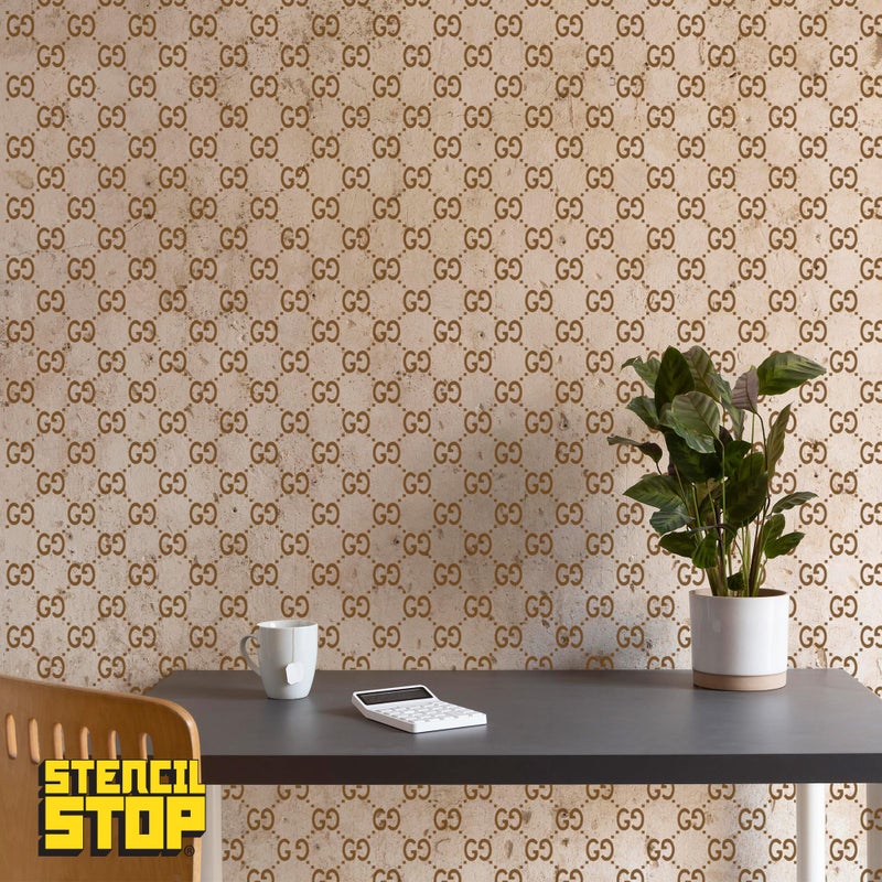 Stencil Stop GG Pattern Stencil â€“ 12 x 12 Inches, Reusable Stencil for Painting on Wood, Walls, Fabric, and Crafts â€“ Durable Plastic for DIY Art & Home Decor - Image 5