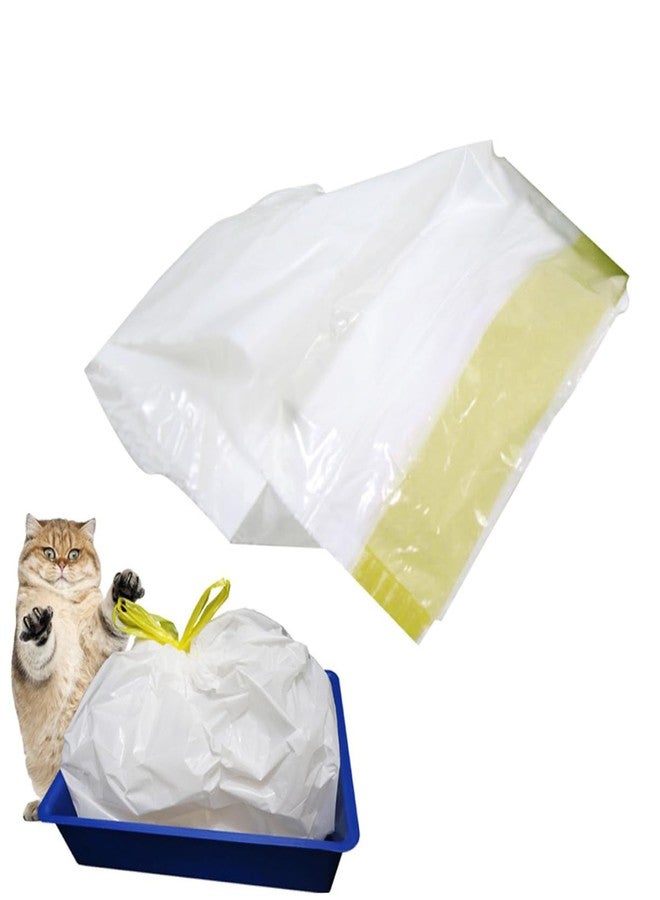 BESPORTBLE 7pcs Adjustable Cat Litter Bags Pet Supplies for Easy Cleanup Drawstring Design for Convenient Travel and Waste Disposal - Image 1