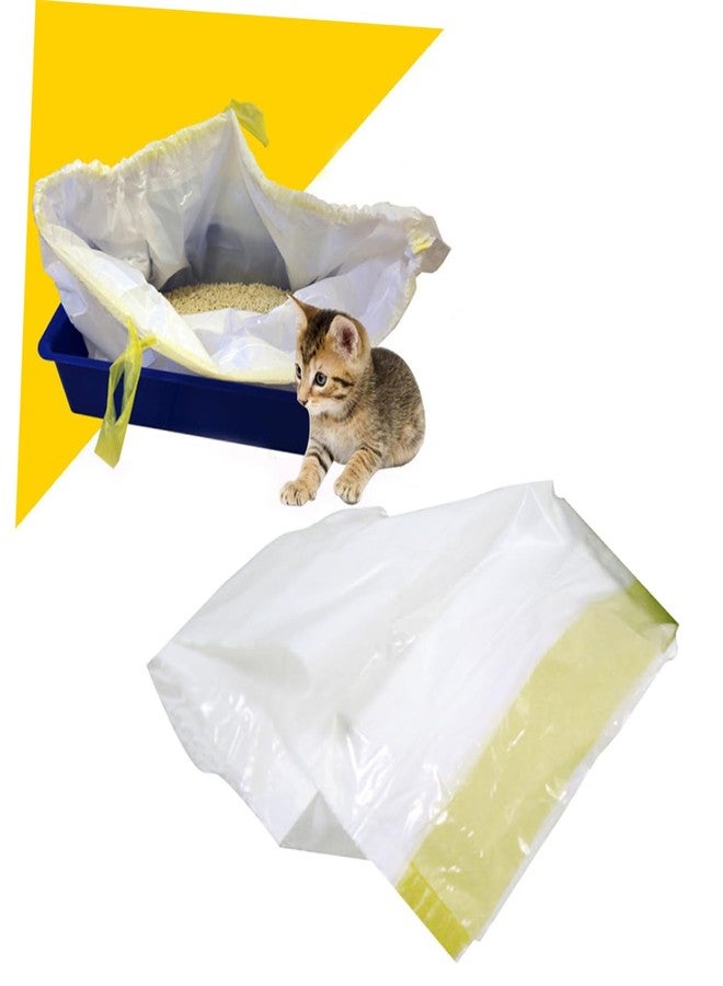 BESPORTBLE 7pcs Adjustable Cat Litter Bags Pet Supplies for Easy Cleanup Drawstring Design for Convenient Travel and Waste Disposal - Image 4