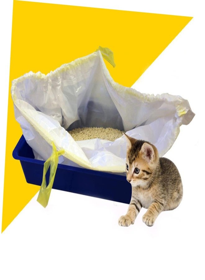 BESPORTBLE 7pcs Adjustable Cat Litter Bags Pet Supplies for Easy Cleanup Drawstring Design for Convenient Travel and Waste Disposal - Image 3