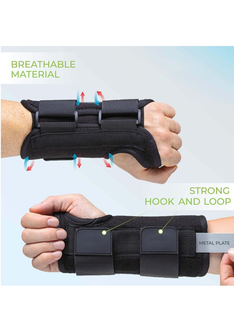 Breathable Carpal Tunnel Wrist Brace with Metal Splint for Pain Relief, Right Hand Support, Comfortable Wrist Support for Daily Use - Image 3