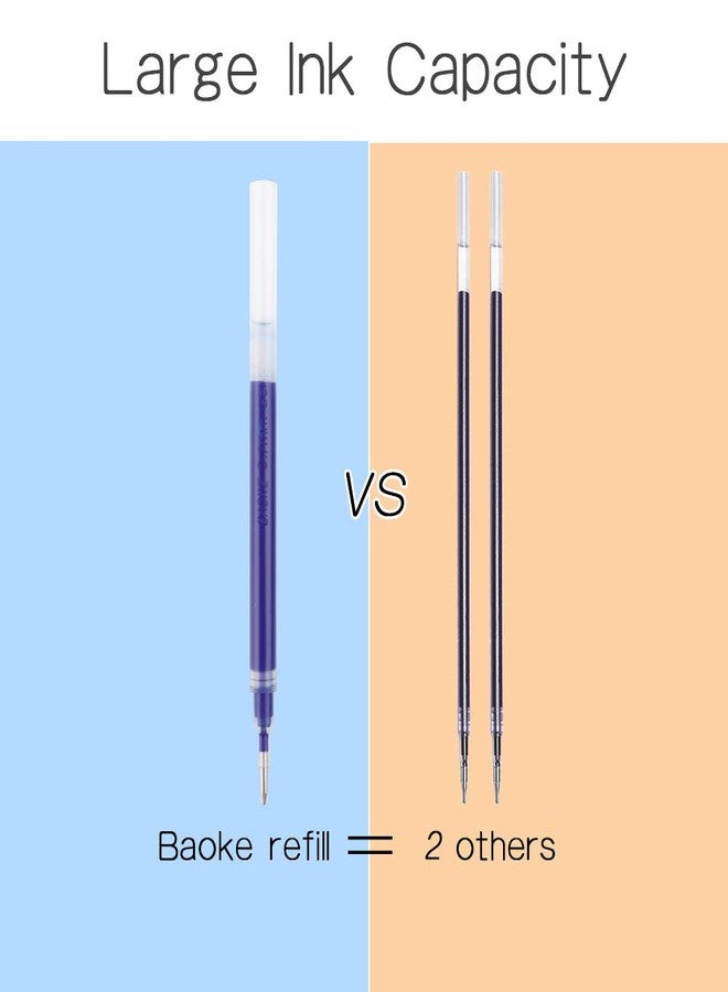 BaoKe Gel Ink Pens Rollerball Pens 0.7mm Medium Line, Box of 12 Pack, PC1838 (blue) - Image 5