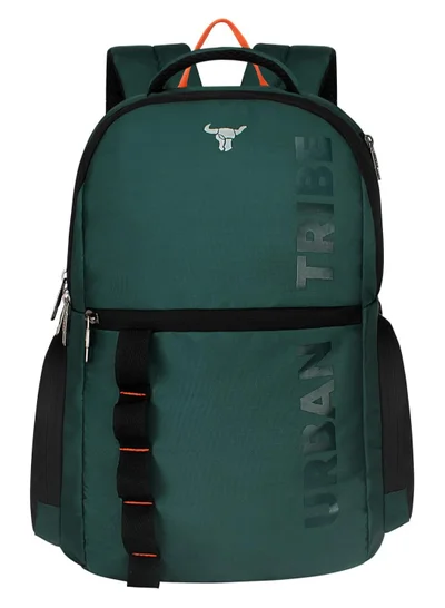 URBAN TRIBE Urban Tribe Atlas 24L Laptop Backpack for men and women | Fits upto 15.6 inch Laptop | 3 compartments | Office, Business, Casual Use, Green, S, Casual