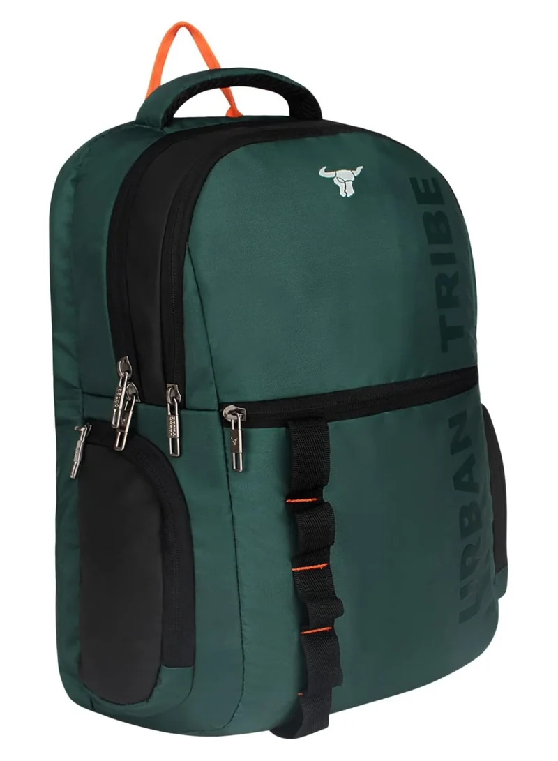 إربان ترايب Urban Tribe Atlas 24L Laptop Backpack for men and women | Fits upto 15.6 inch Laptop | 3 compartments | Office, Business, Casual Use, Green, S, Casual